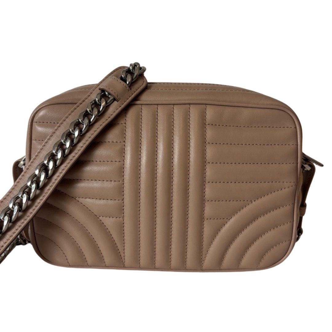 Prada Soft Calfskin Diagramme Camera Bag - Cammeo