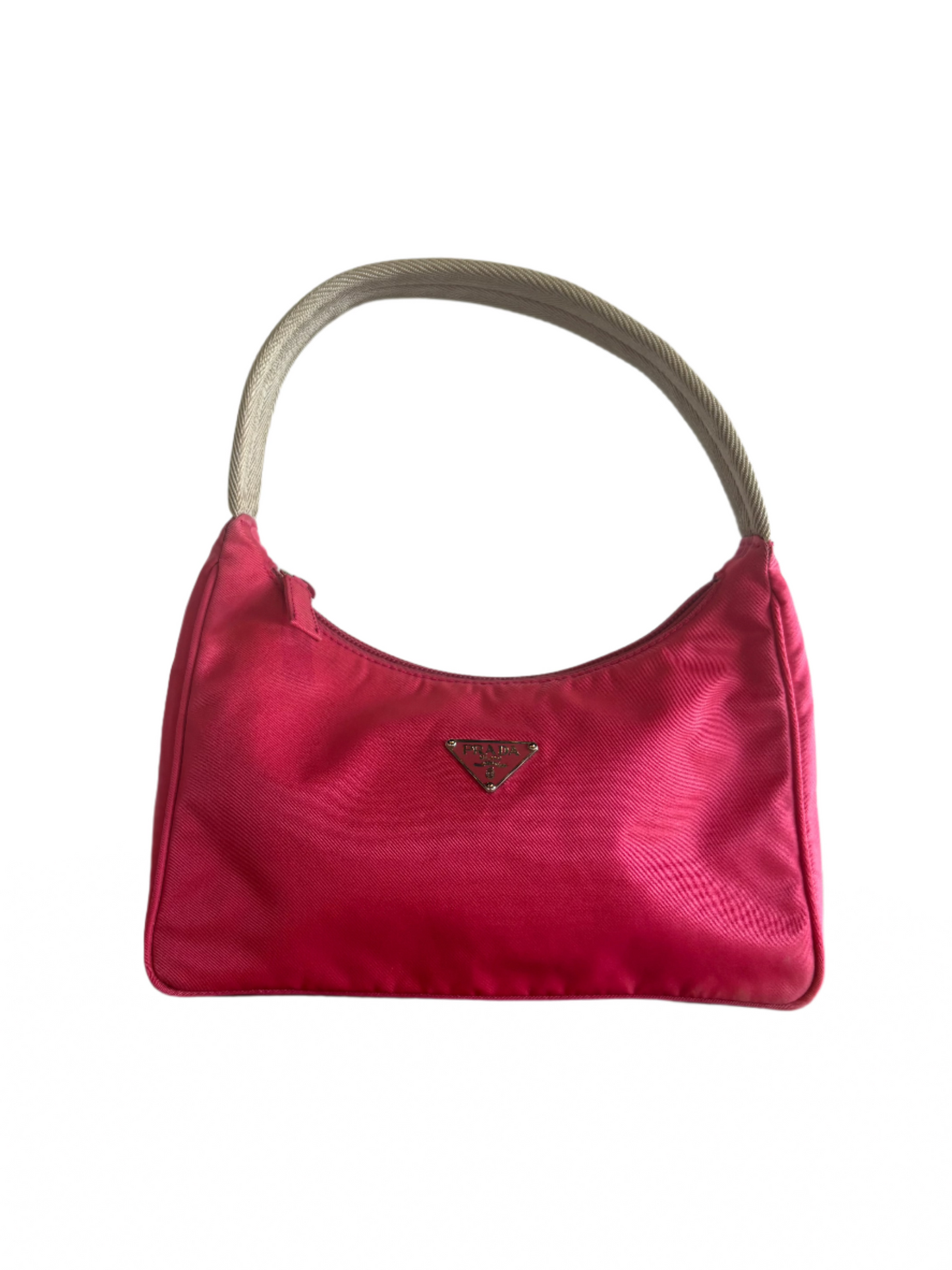 Pink Prada Tessuto Shoulder Bag