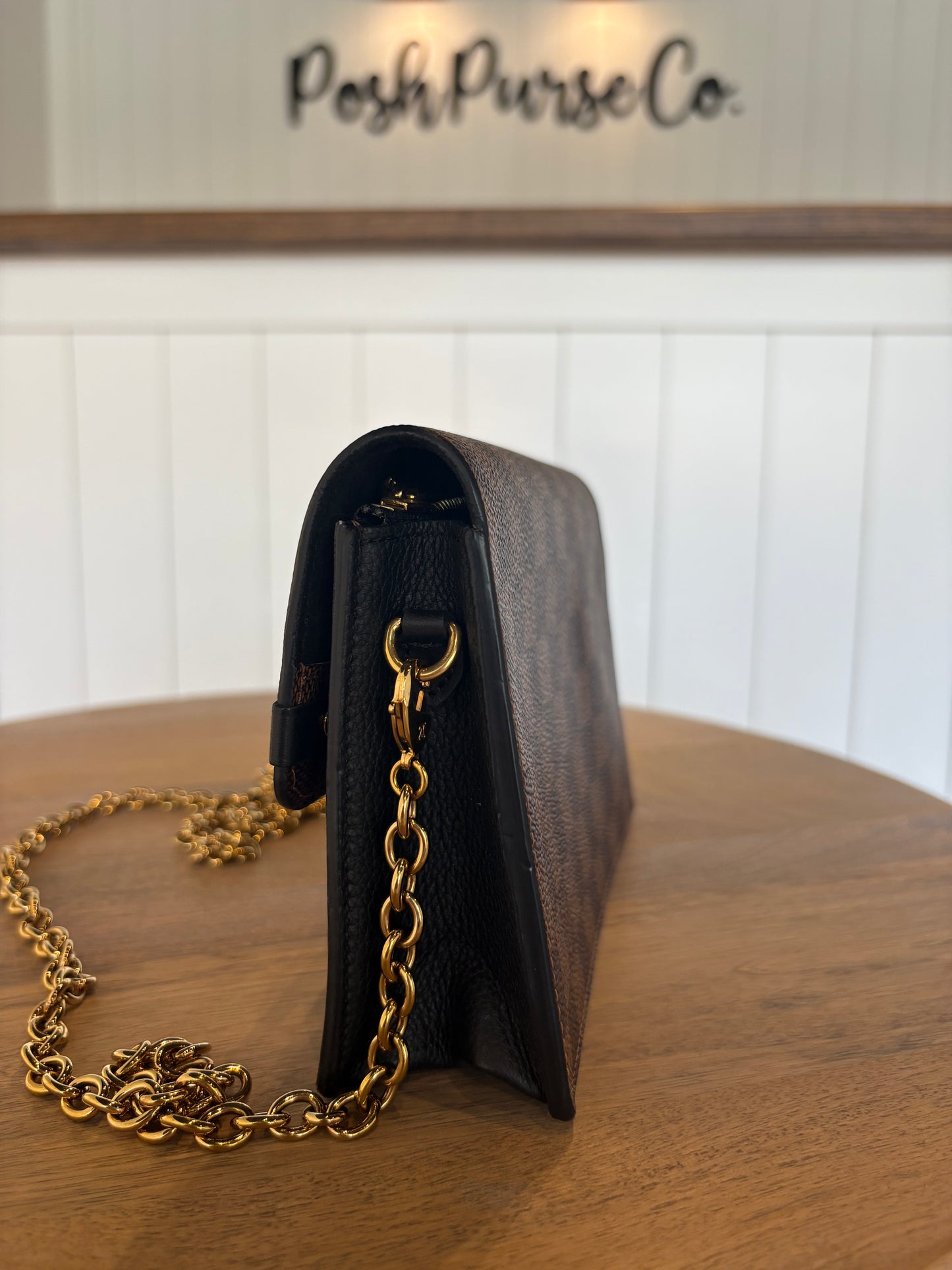 Louis Vuitton Ebene Vavin Wallet on Chain