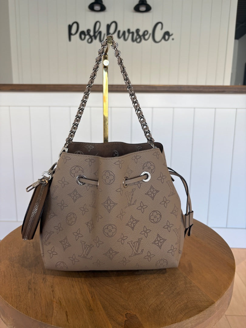 Louis Vuitton Mahina Galet Chain Bucket Bag