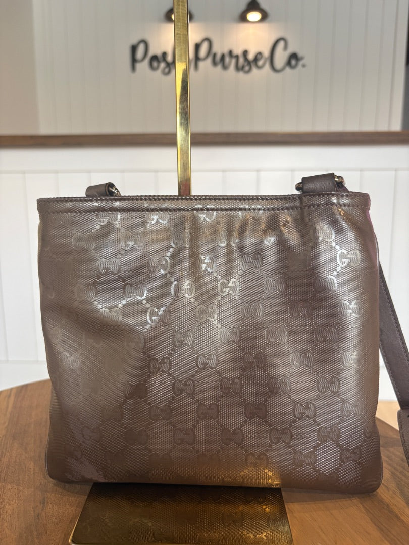 Silver Gucci Gucci Imprime Messenger Bag