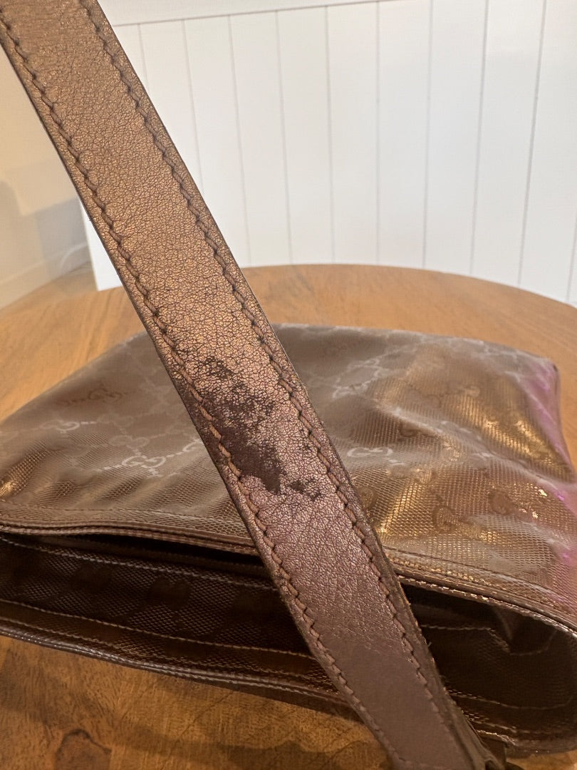 Silver Gucci Gucci Imprime Messenger Bag