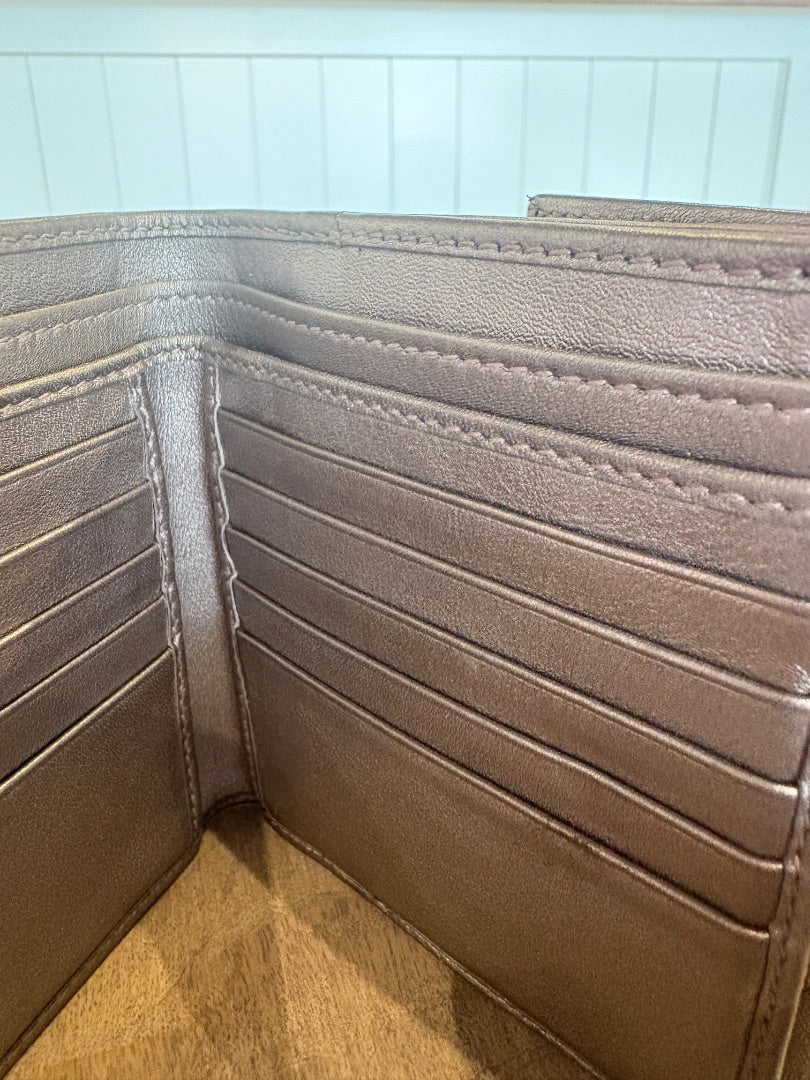 Silver Gucci Imprime Wallet