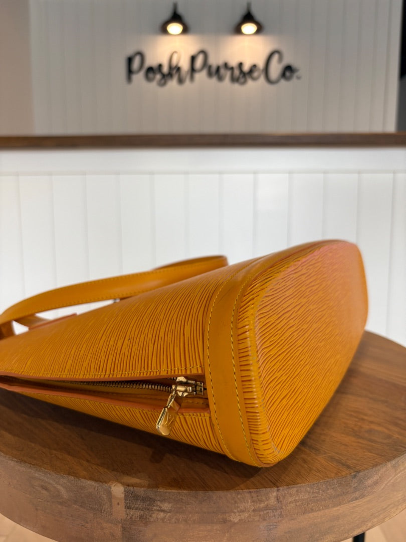 Yellow Louis Vuitton Lussac Epi Leather