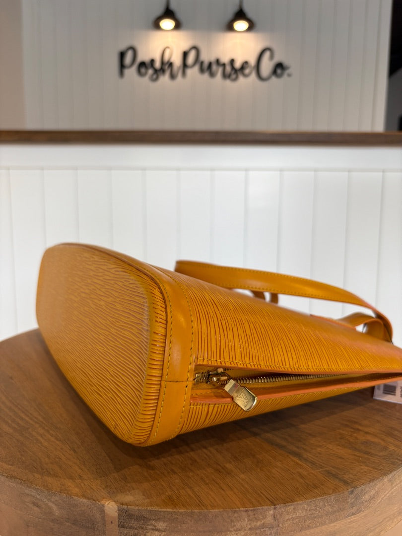 Yellow Louis Vuitton Lussac Epi Leather