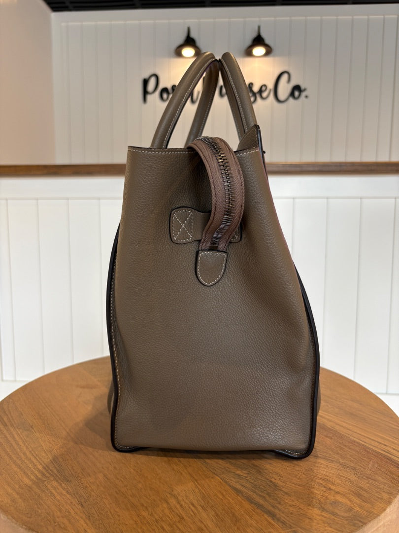 Taupe Celine Mini Luggage Tote