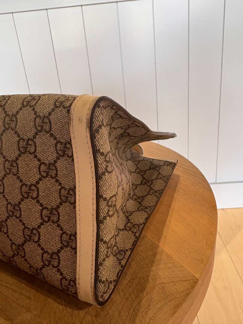 Monogram Gucci GG Supreme Padlock Tote