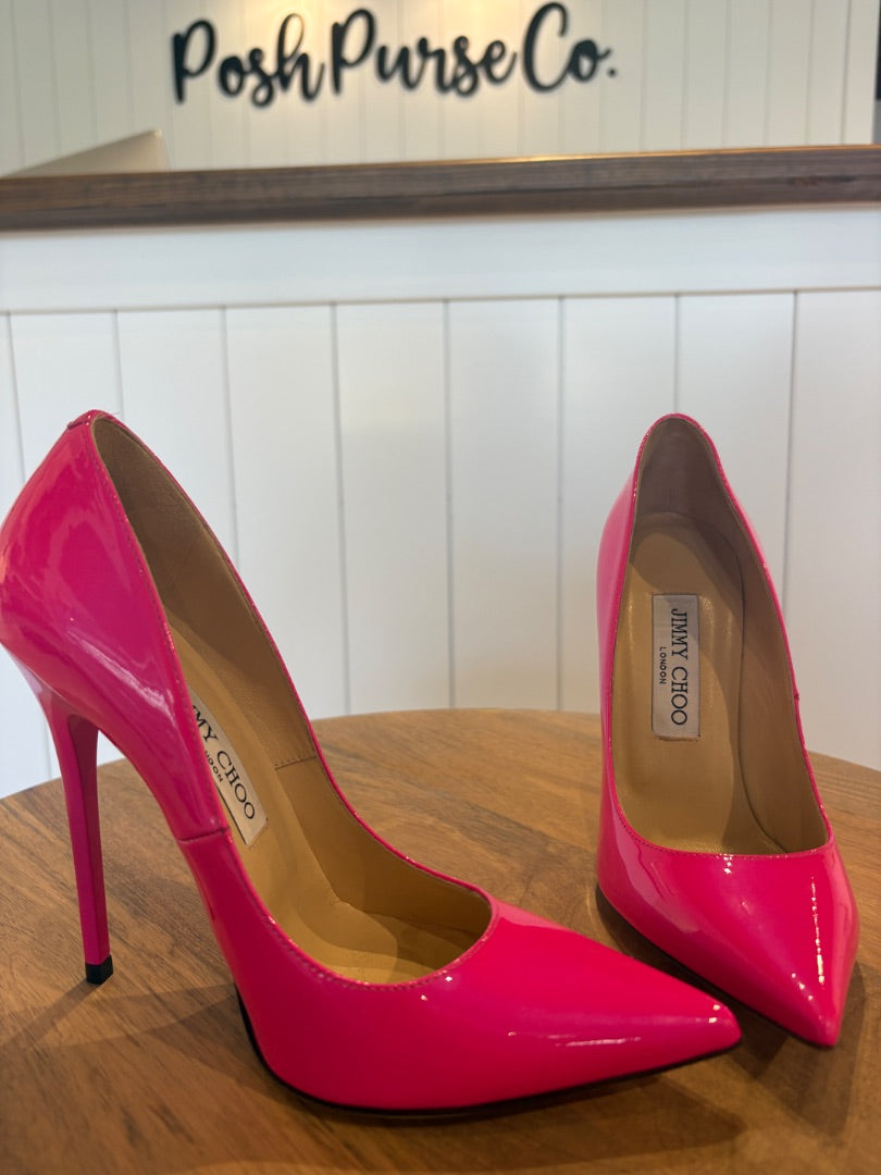 Pink Jimmy Choo Anouk Heels, 36