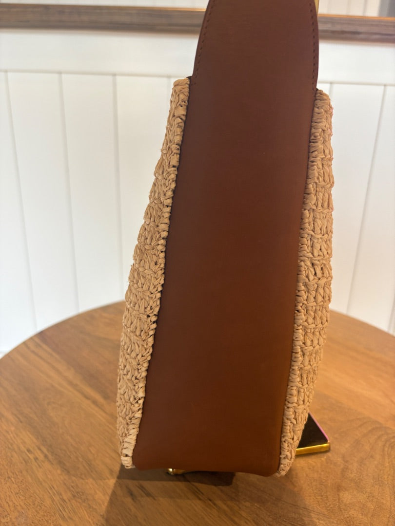 Raffia Saint Laurent BRAND NEW Raffia Tote with Pouch