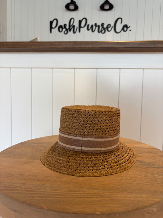 Beige Christian Dior Straw Hat
