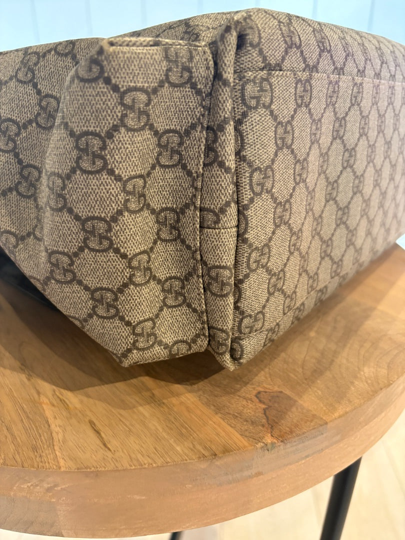 Monogram Gucci Like New GG Supreme Canvas Diaper Bag