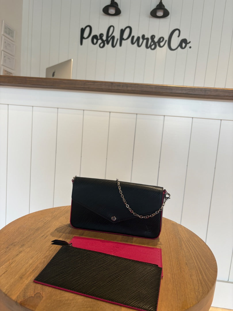 Black BRAND NEW Pochette Felice Handbag