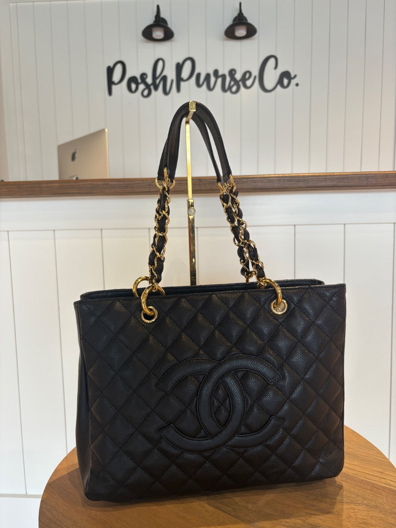 Black Chanel PRISTINE Grand Shopping Tote