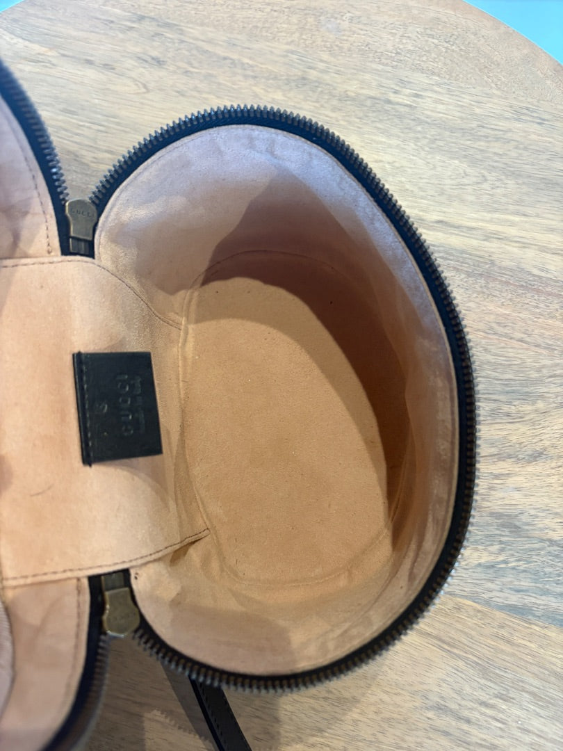 Black Gucci Gucc GG Marmont Mini Backpack