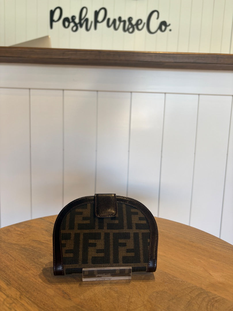 Monogram Fendi Half Moon Wallet