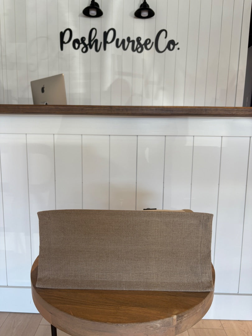 Beige Saint Laurent Pristine Rive Gauche Tote