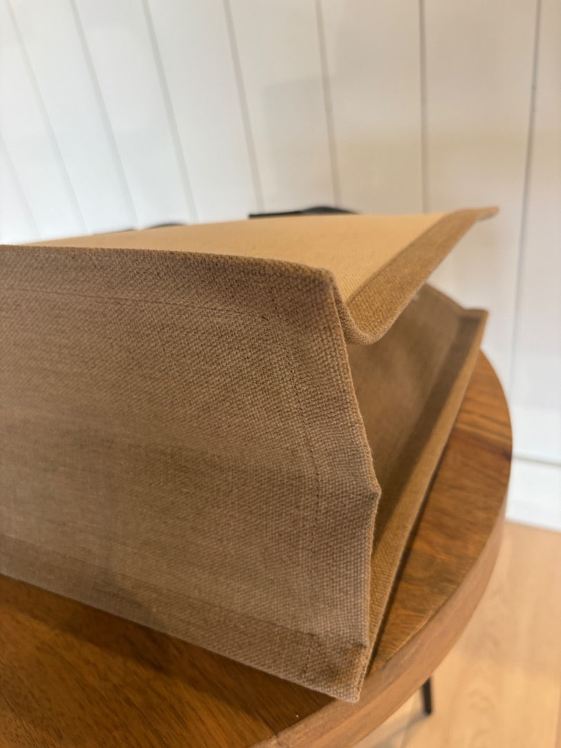 Beige Saint Laurent Pristine Rive Gauche Tote