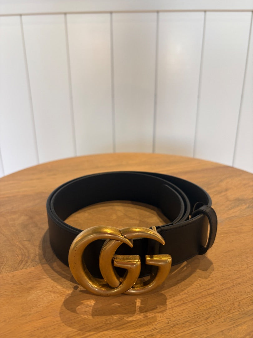 Black Gucci Gucci GG Belt, 40