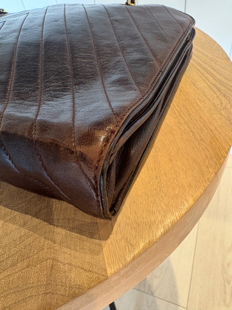 Brown Chanel Vintage Chanel Shoulder Bag