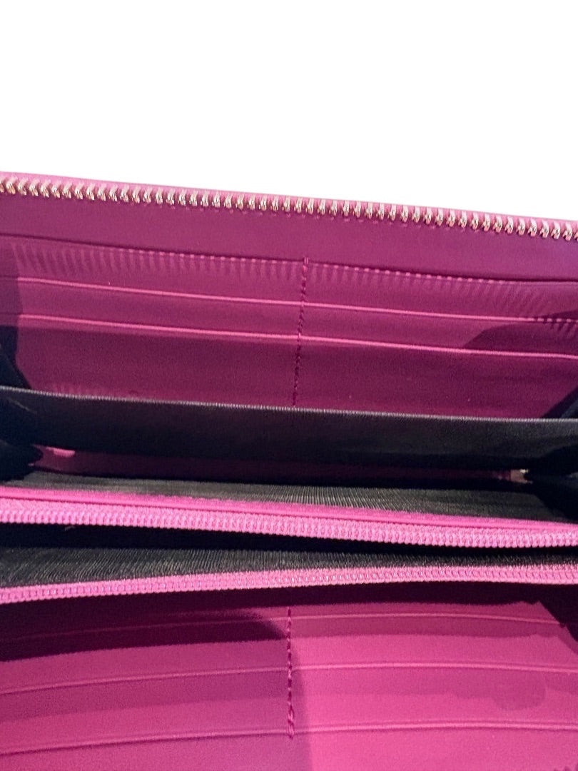 Pink Gucci Zip Around Wallet