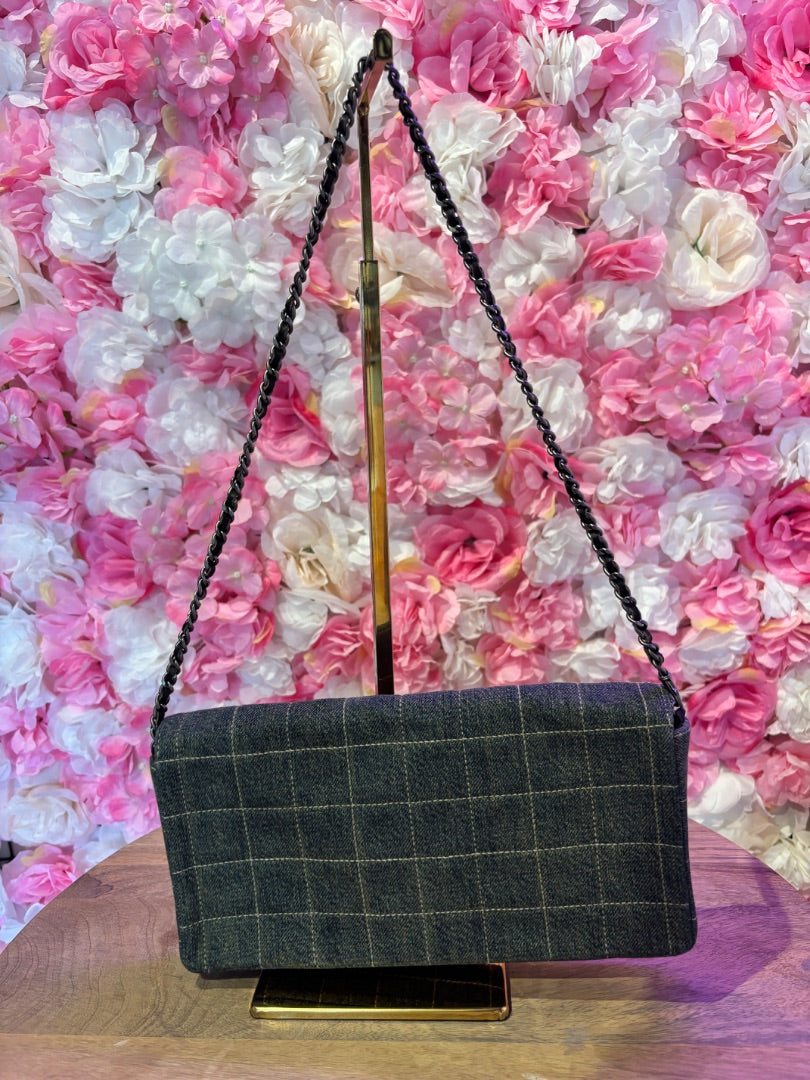 Vintage Blue Chanel Denim East West