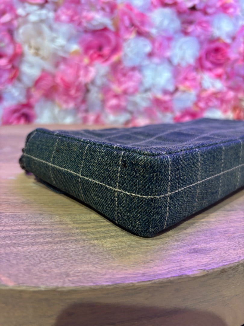 Vintage Blue Chanel Denim East West