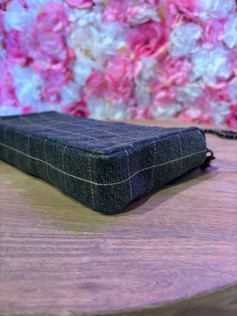 Vintage Blue Chanel Denim East West