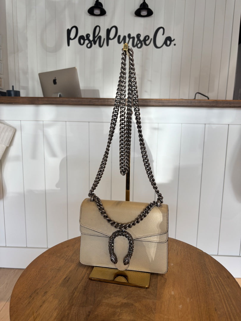 Creme Gucci Dionysus Leather