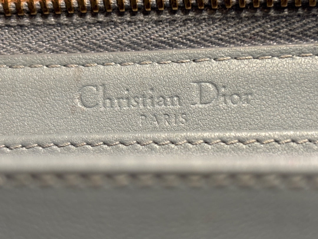 Blue Dior Voyageur Wallet