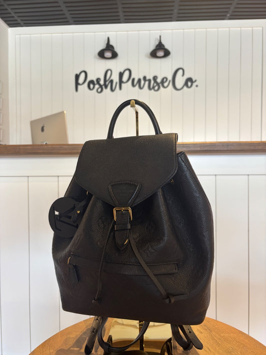 Black Louis Vuitton Empriente Montsouris Backpack, PM