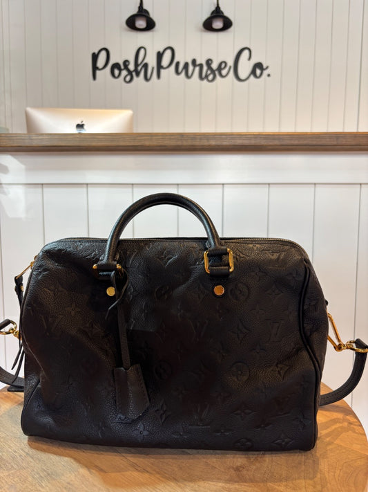 Black Louis Vuitton Soft Speedy, 30