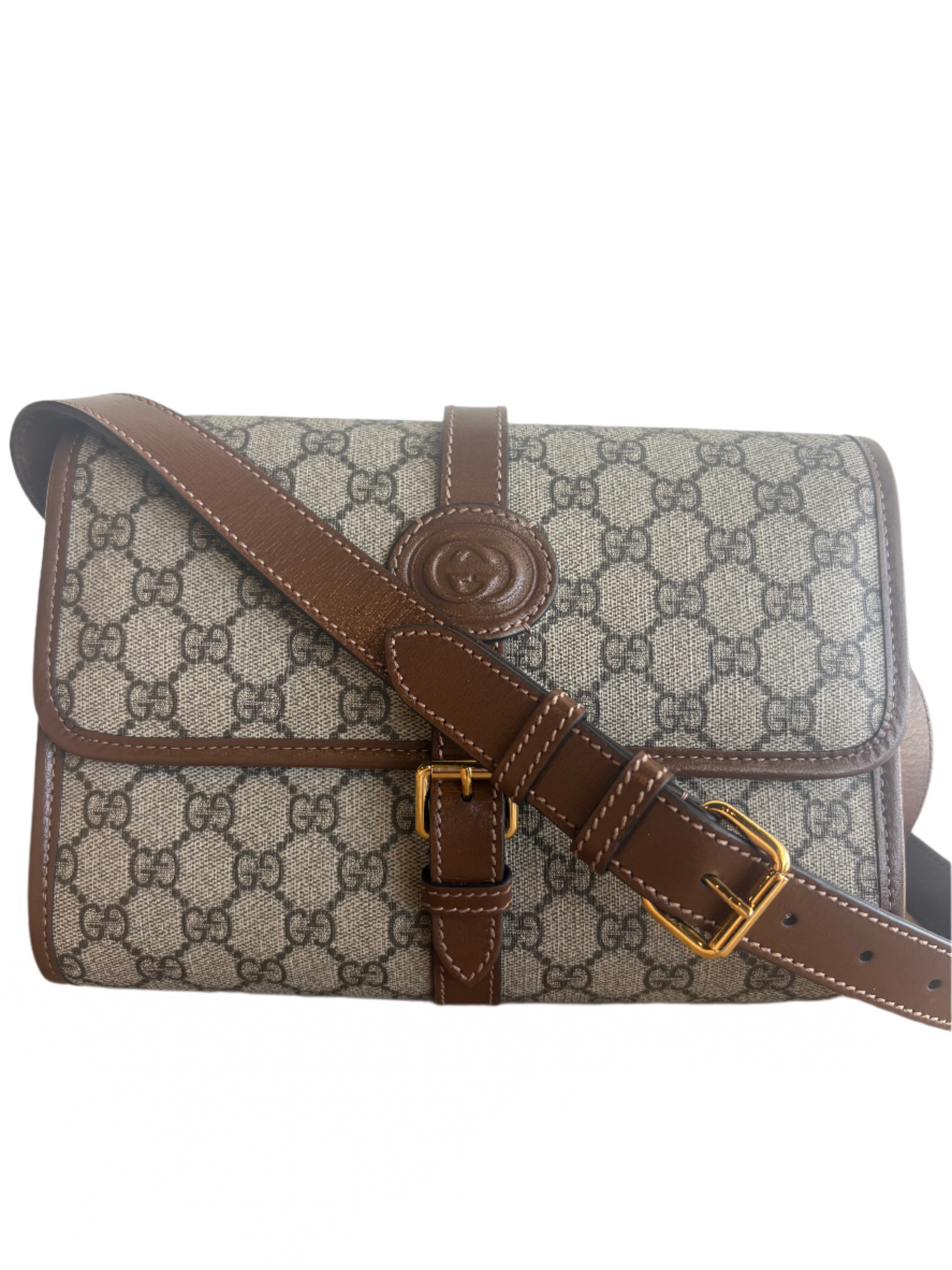 Monogram Gucci Interlocking Crossbody