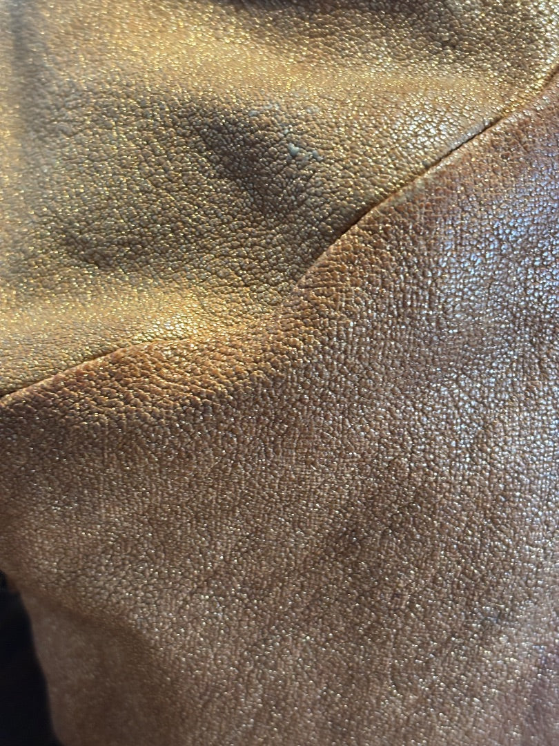 Gold Chloe Satchel Bag