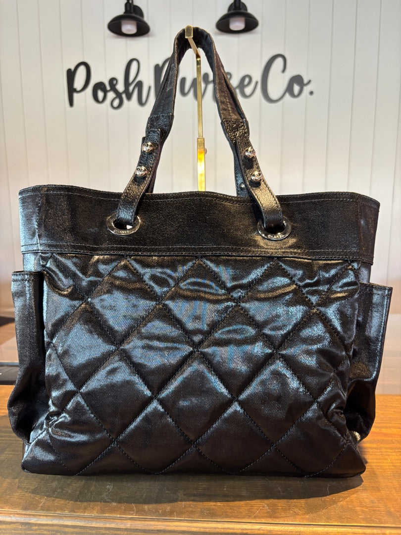 Chanel Black Tote Paris Blarritz