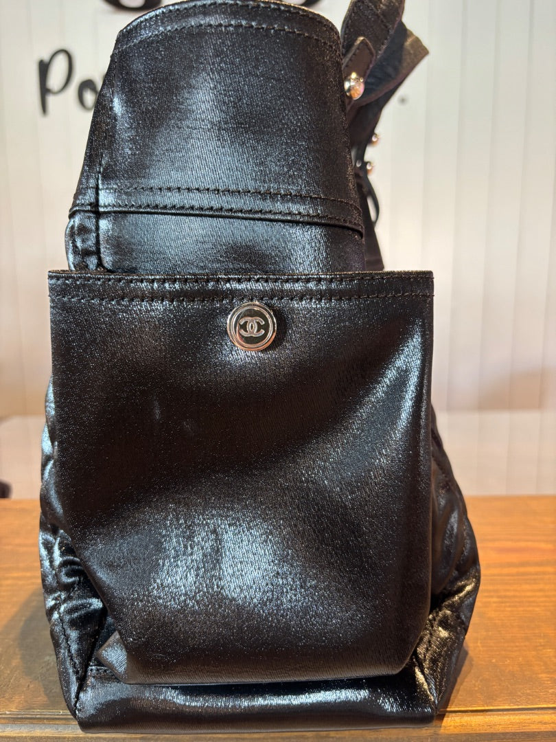 Chanel Black Tote Paris Blarritz