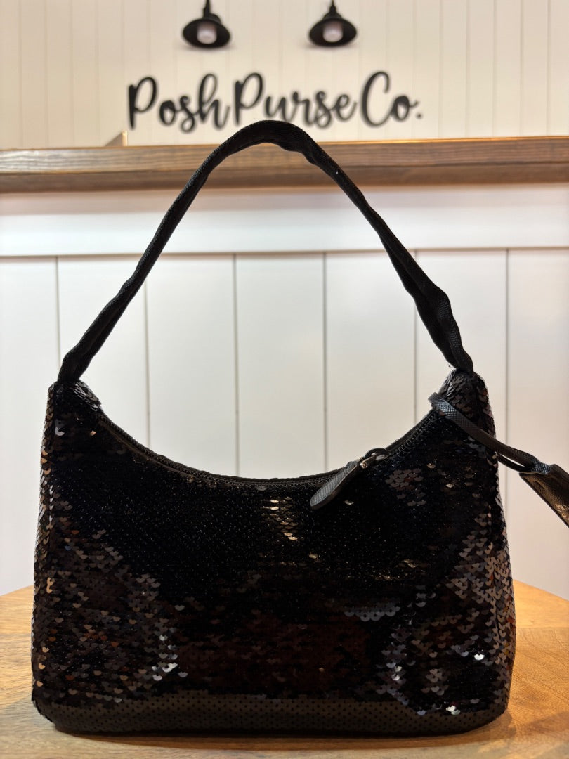 Black Prada Sequin Re-Edition 2000