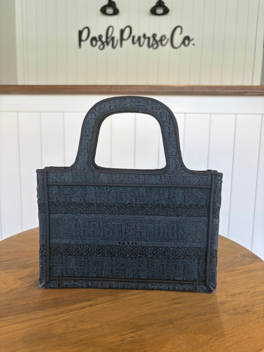 Christian Dior Denim Mini Book Tote