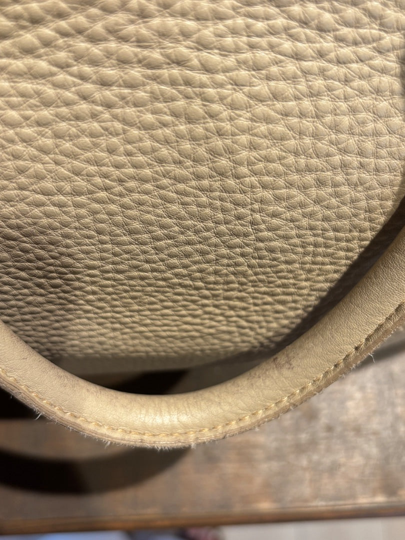 Beige Prada Saffiano Leather Tote