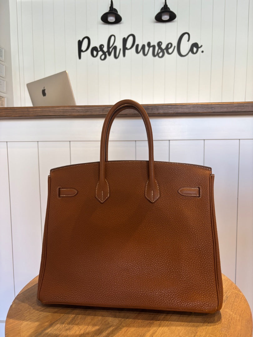 Hermes Birkin 35 Togo Gold