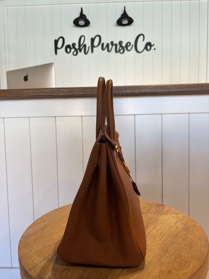 Hermes Birkin 35 Togo Gold