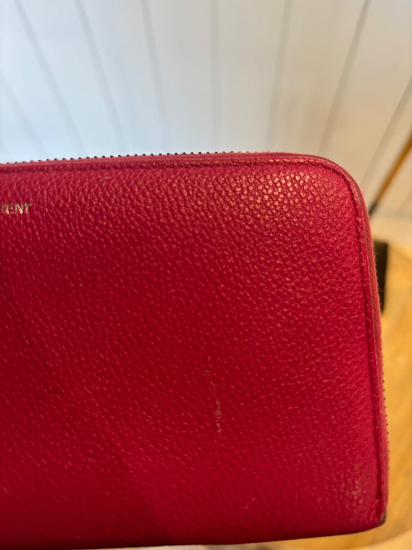 Pink Saint Laurent Wallet