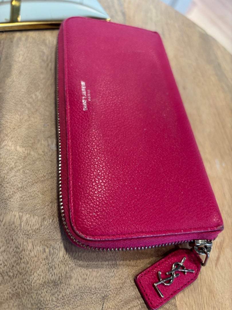 Pink Saint Laurent Wallet