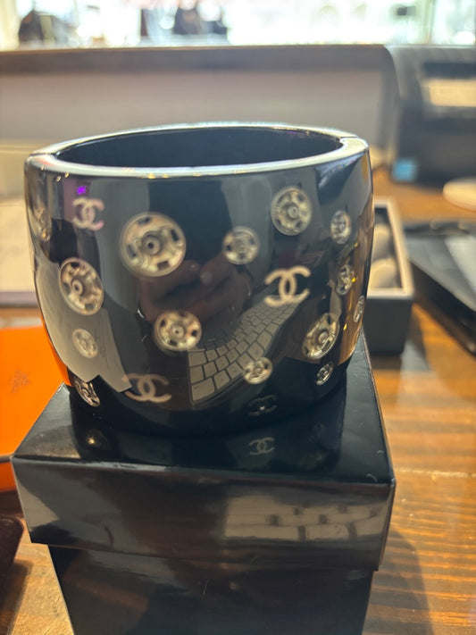 Chanel Resin Polka Dot Bracelet