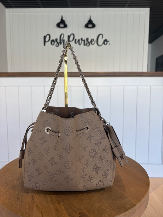Louis Vuitton Mahina Galet Chain Bucket Bag
