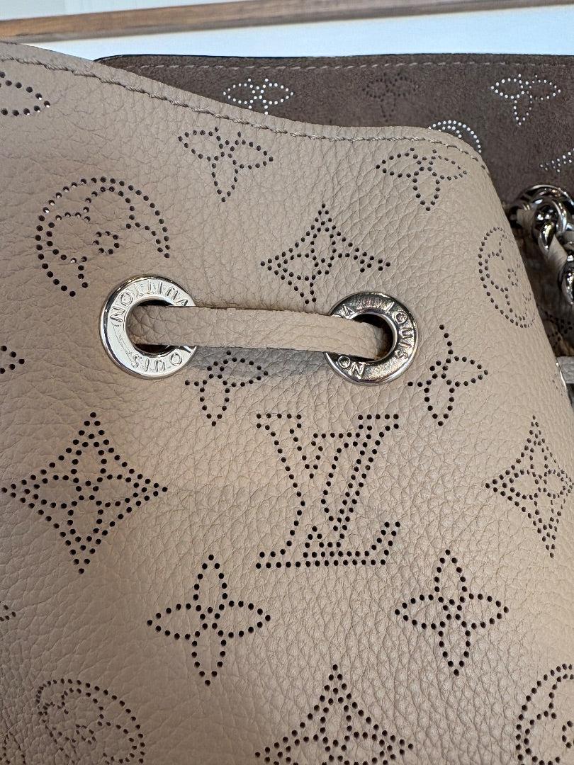 Louis Vuitton Mahina Galet Chain Bucket Bag
