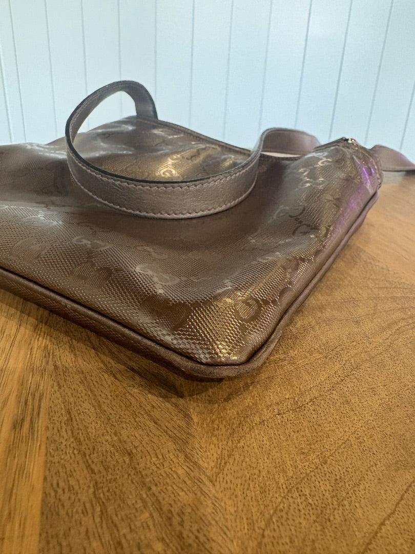 Silver Gucci Gucci Imprime Messenger Bag