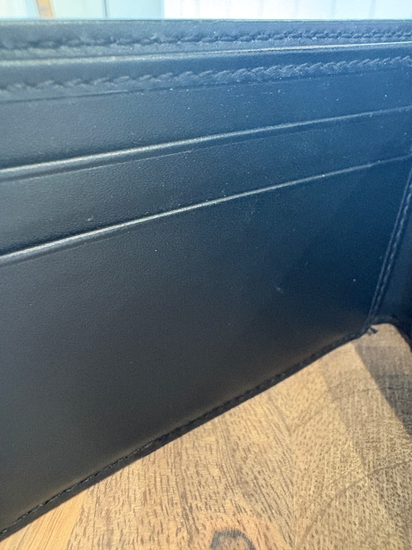 Black Monogram Gucci GG Supreme Monogram Kingsnake Bi Fold Wallet
