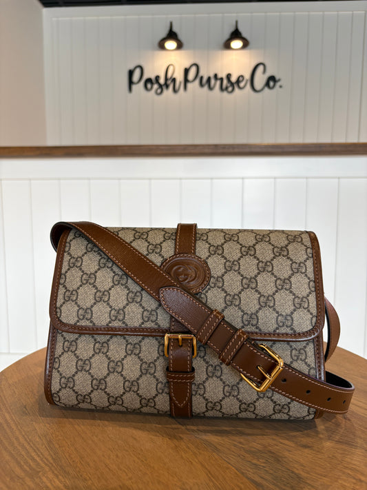 Monogram Gucci Interlocking Crossbody
