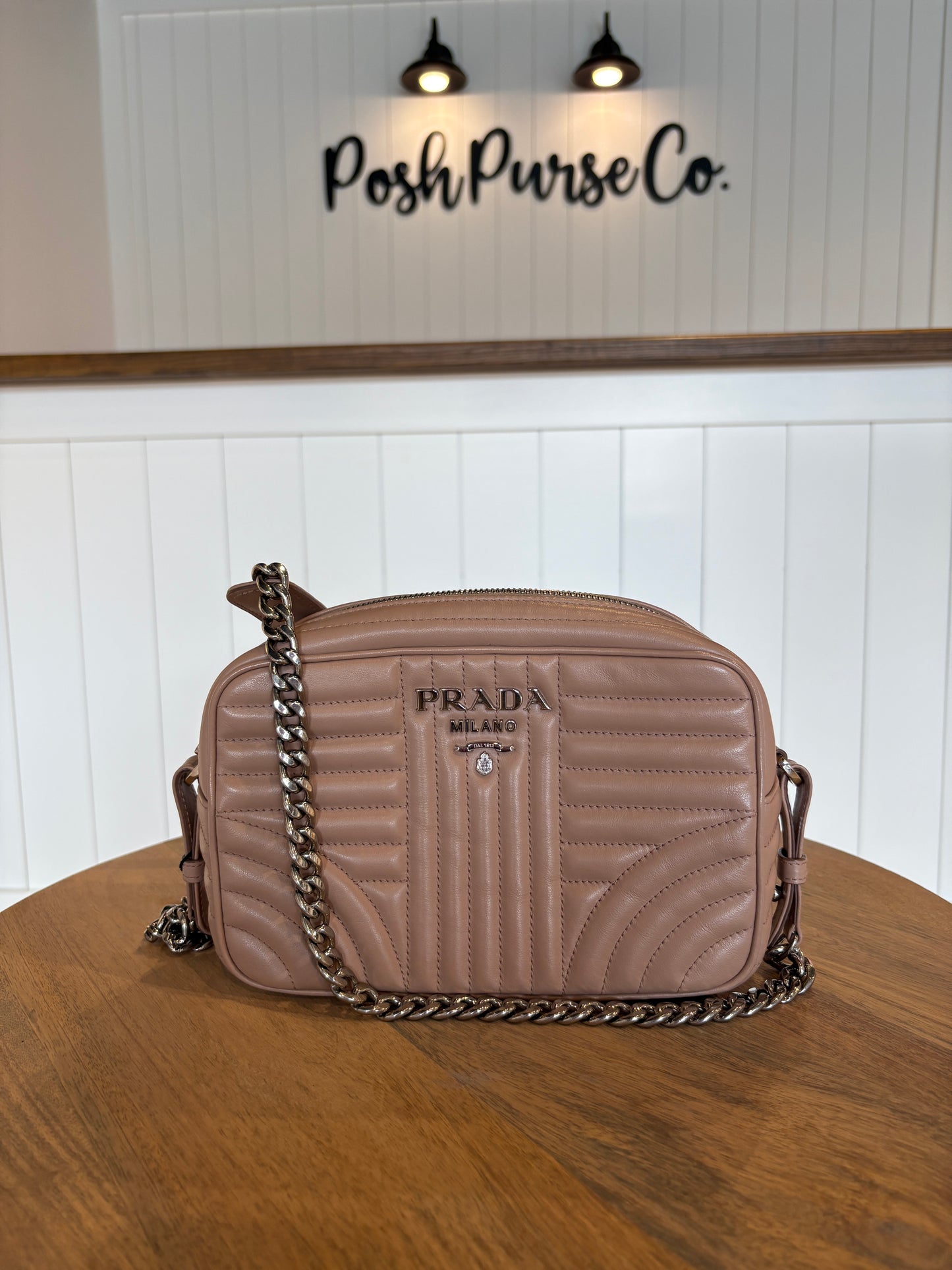 Prada Soft Calfskin Diagramme Camera Bag