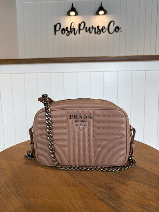Prada Soft Calfskin Diagramme Camera Bag